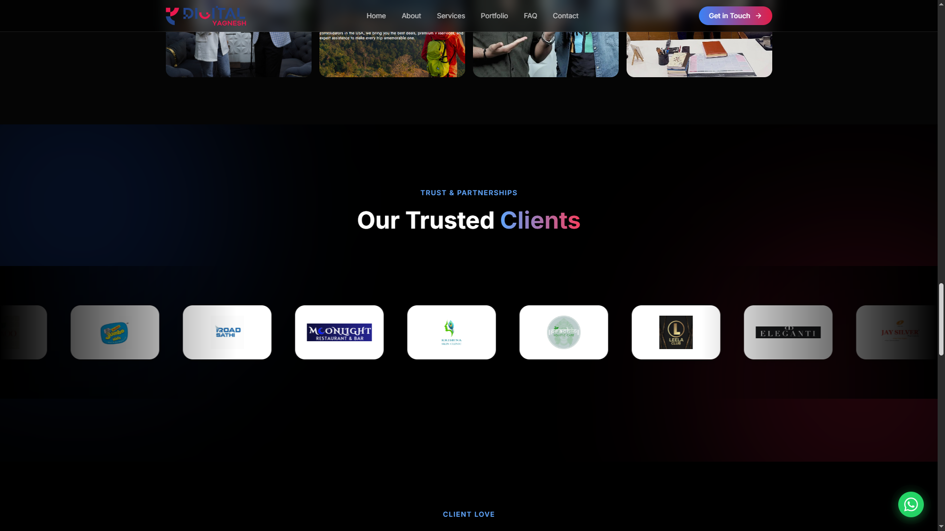 Digital Yagnesh Landing Page