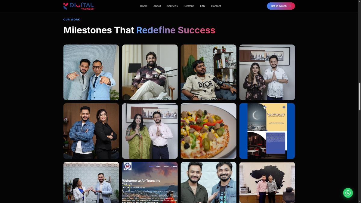 Digital Yagnesh Landing Page