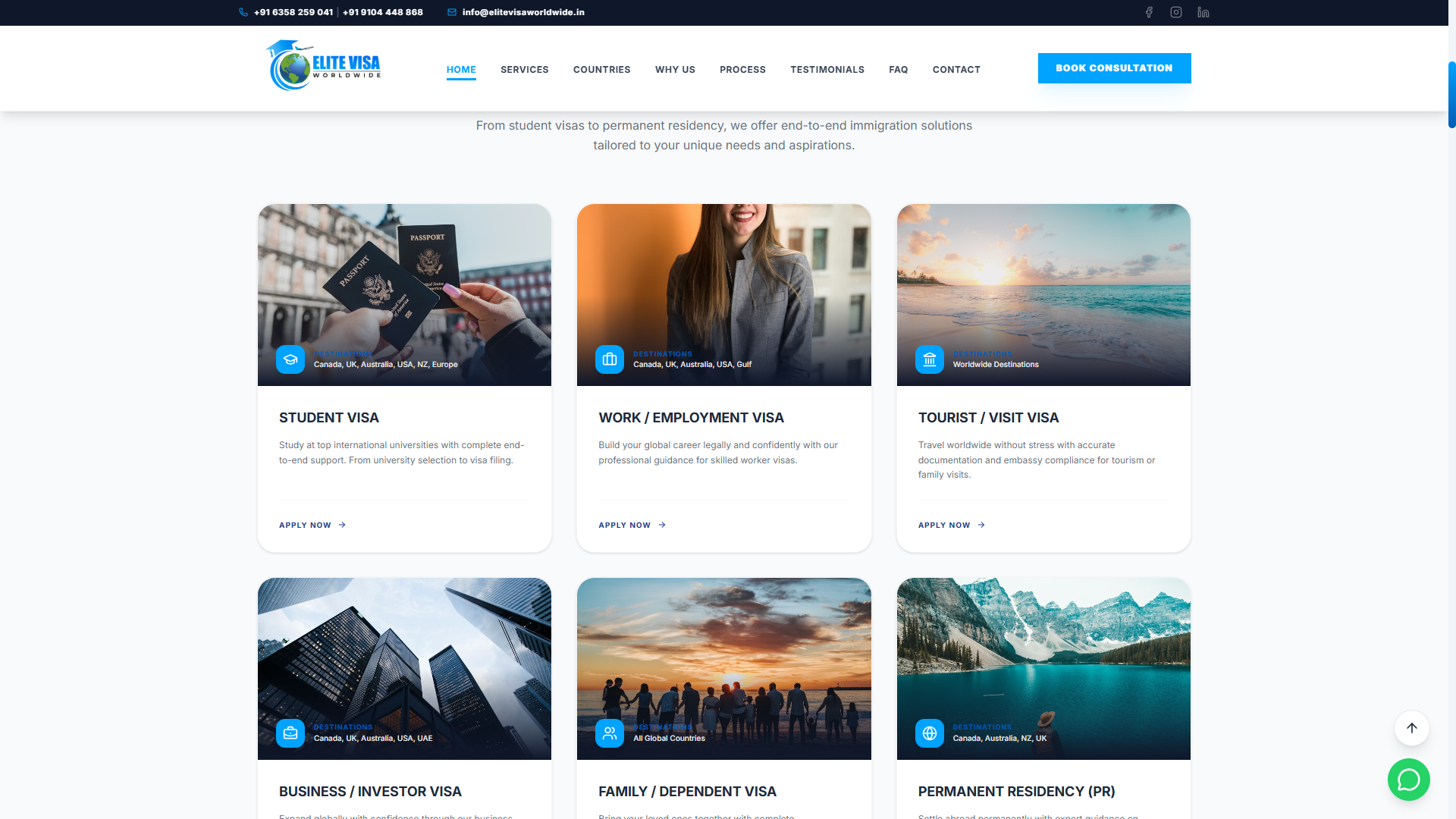 Elite Visa Worldwide Portfolio
