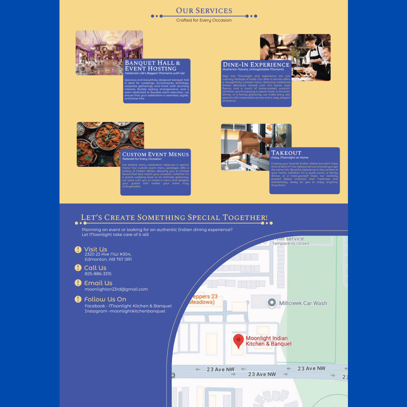 Moonlight Indian Kitchen + Banquet Hall - Brand Assets