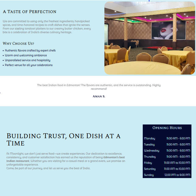 MOONLIGHT INDIAN KITCHEN + BANQUET