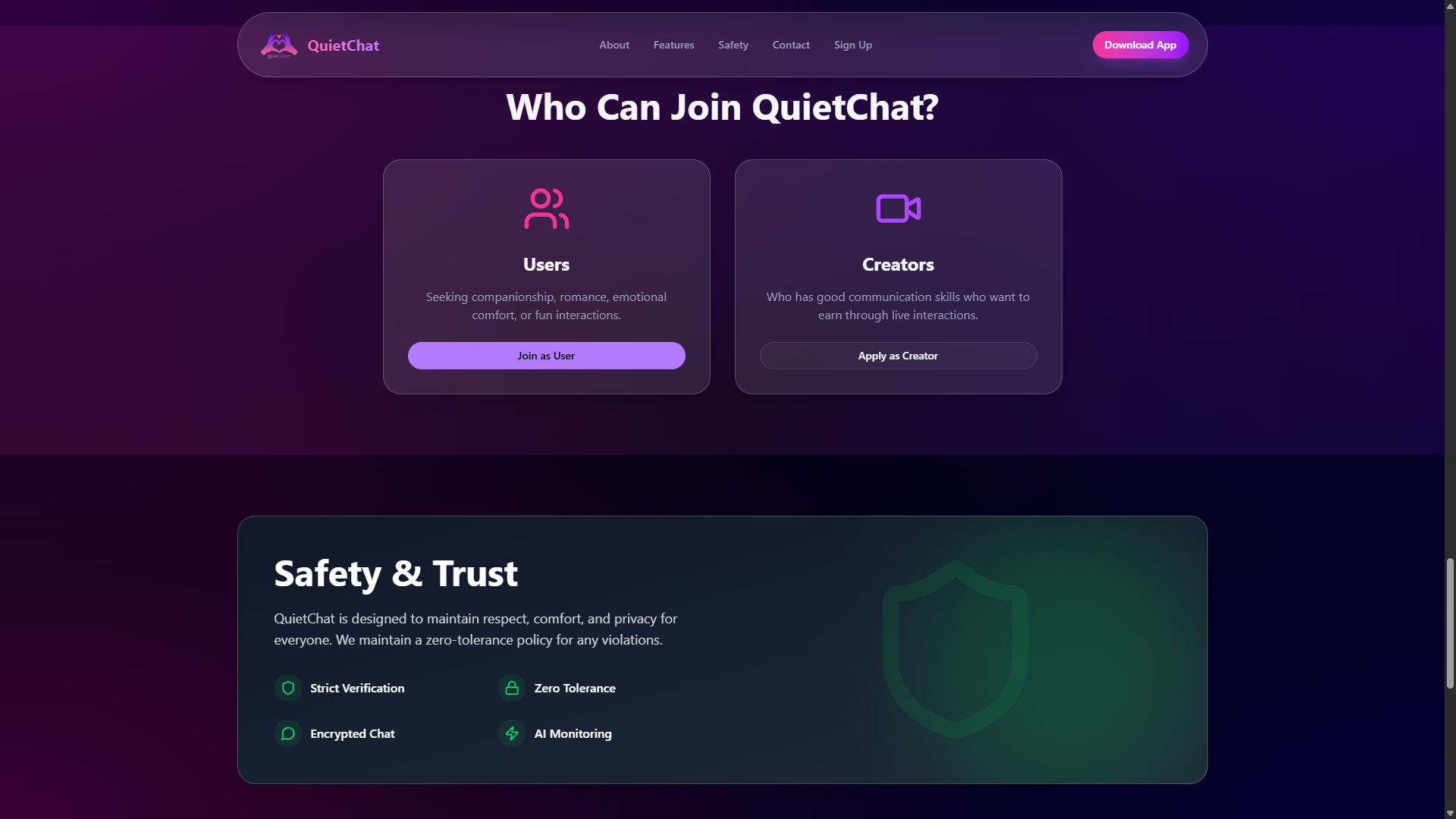 QuietChat Platform