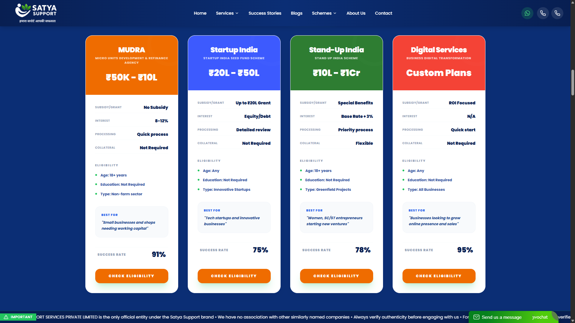 Satya Support Portfolio